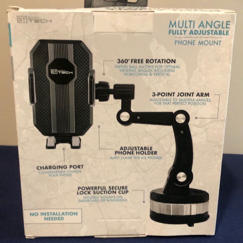 Simply tech multi angle full adjustable phone mount NEW